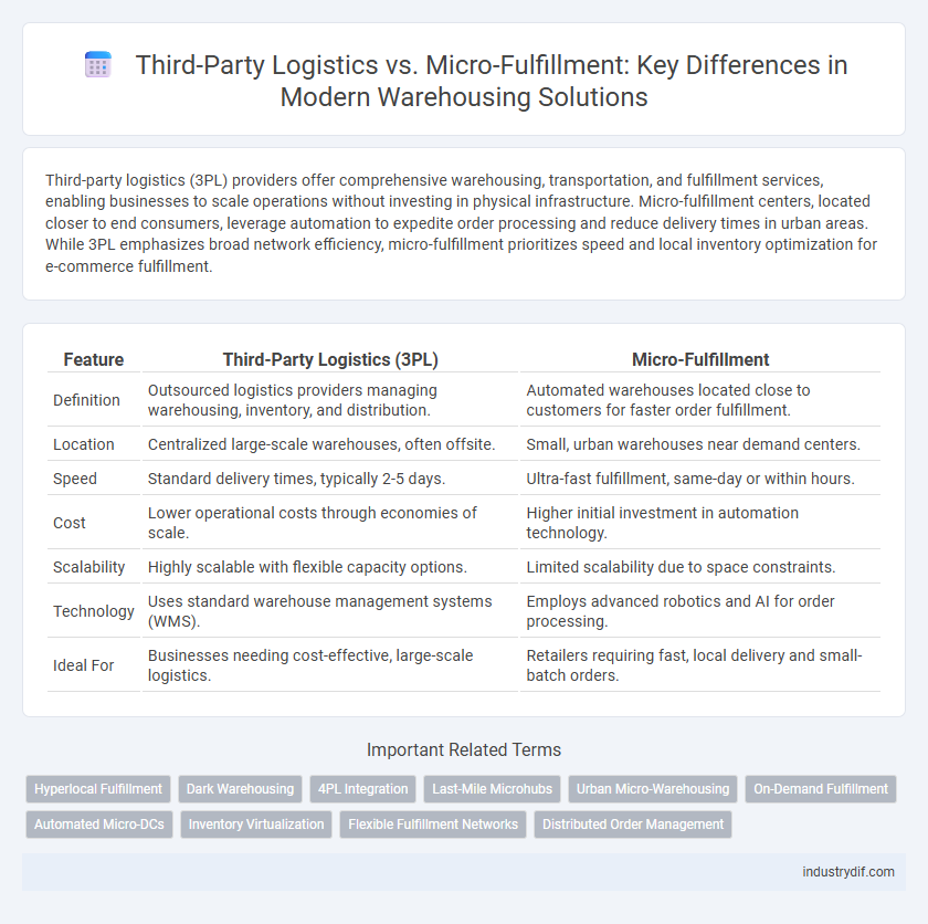 Third-Party Logistics vs. Micro-Fulfillment: Key Differences in Modern Warehousing Solutions