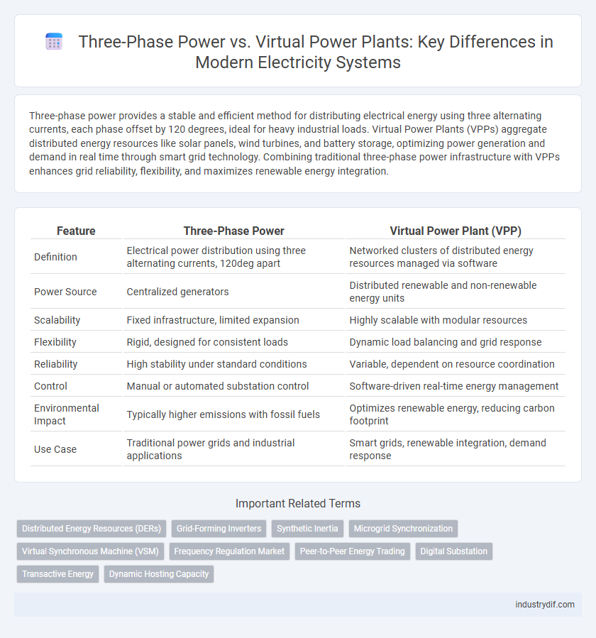 Three-Phase Power vs. Virtual Power Plants: Key Differences in Modern Electricity Systems