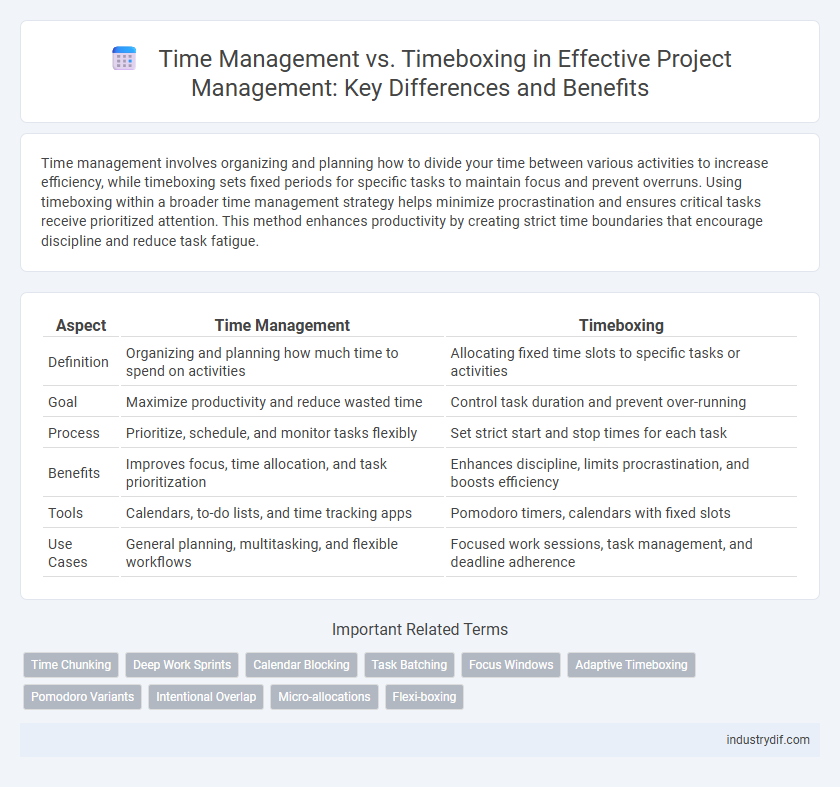 Time Management vs. Timeboxing in Effective Project Management: Key Differences and Benefits
