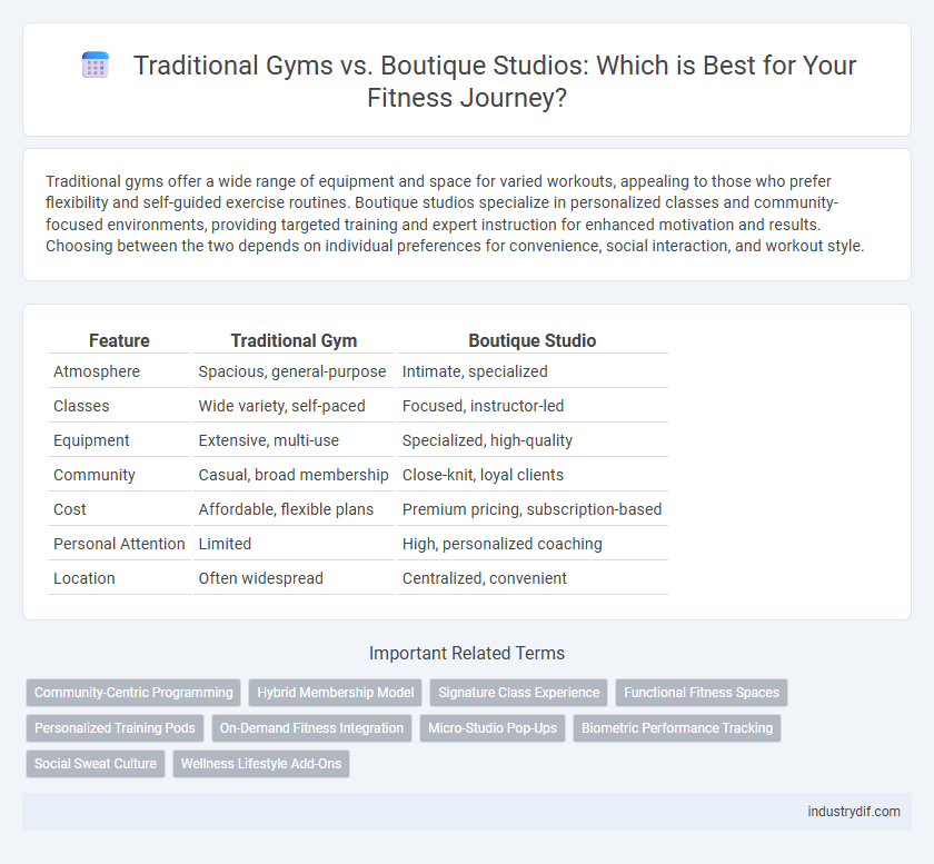 Traditional Gyms vs. Boutique Studios: Which is Best for Your Fitness Journey?