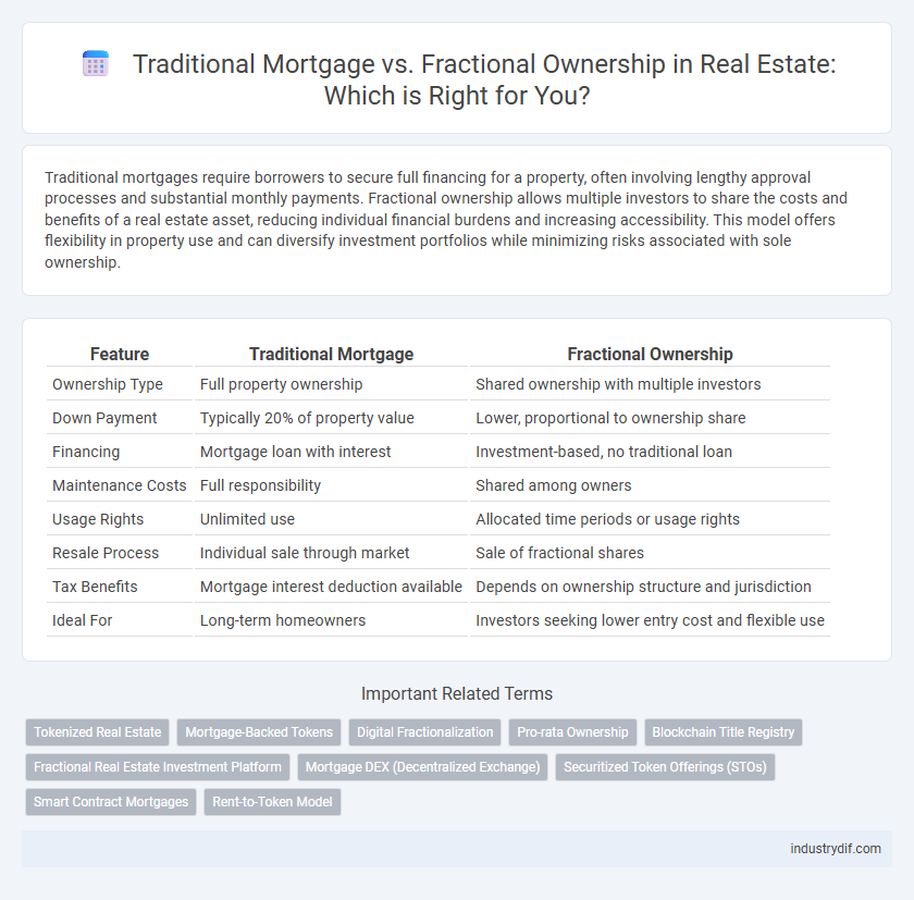 Traditional Mortgage vs. Fractional Ownership in Real Estate: Which is Right for You?