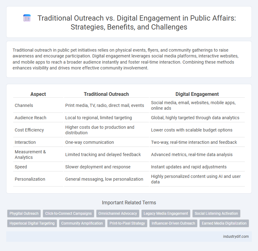 Traditional Outreach vs. Digital Engagement in Public Affairs: Strategies, Benefits, and Challenges