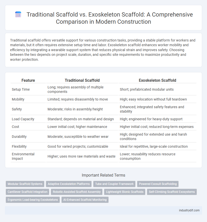 Traditional Scaffold vs. Exoskeleton Scaffold: A Comprehensive Comparison in Modern Construction