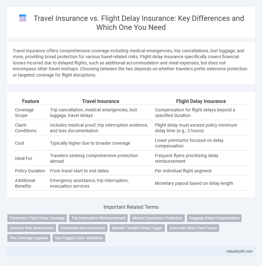 Travel Insurance vs. Flight Delay Insurance: Key Differences and Which One You Need