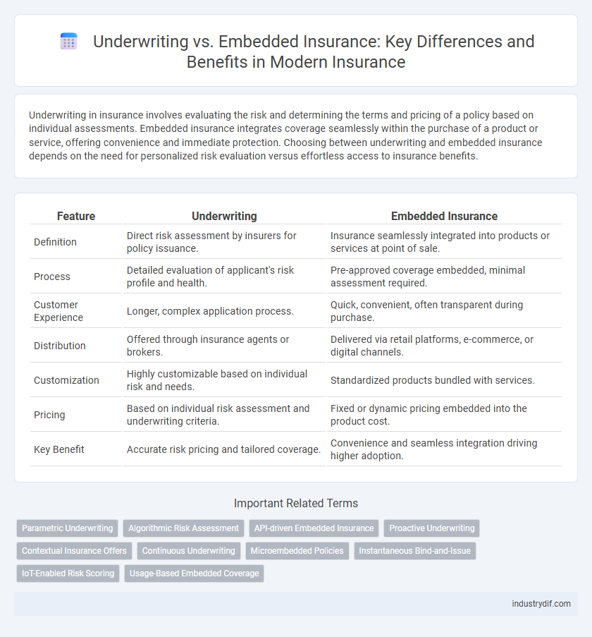 Underwriting vs. Embedded Insurance: Key Differences and Benefits in Modern Insurance