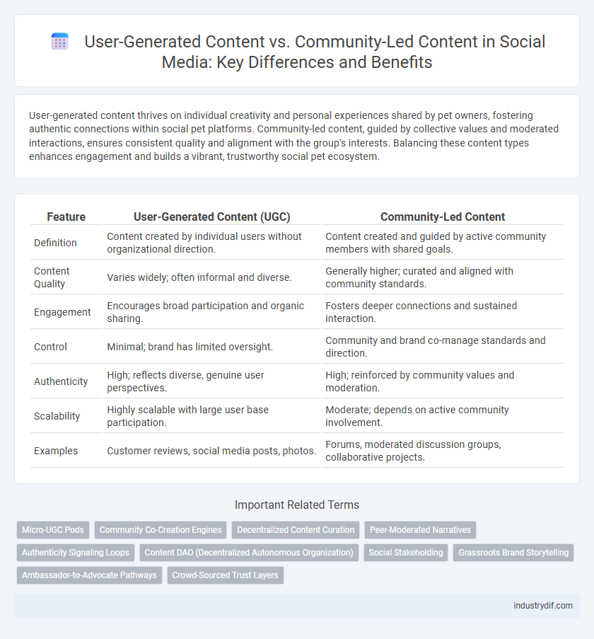 User-Generated Content vs. Community-Led Content in Social Media: Key Differences and Benefits