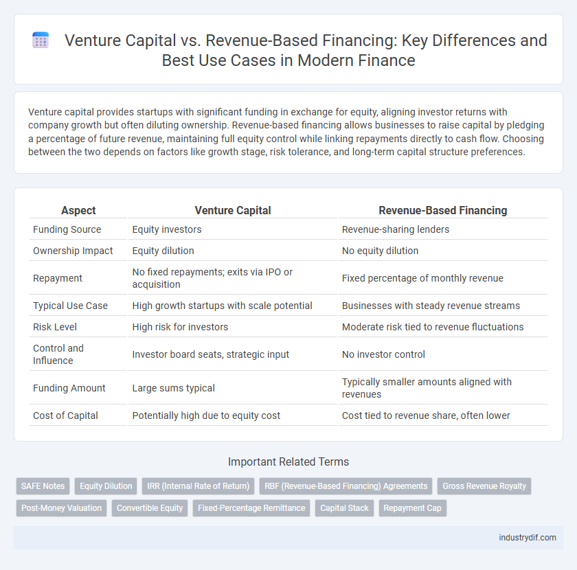 Venture Capital vs. Revenue-Based Financing: Key Differences and Best Use Cases in Modern Finance