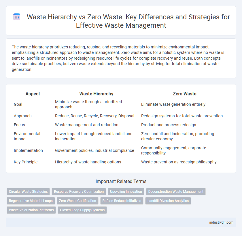 Waste Hierarchy vs Zero Waste: Key Differences and Strategies for Effective Waste Management