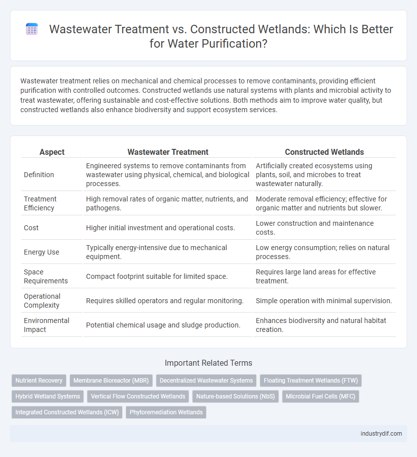 Wastewater Treatment vs. Constructed Wetlands: Which Is Better for Water Purification?