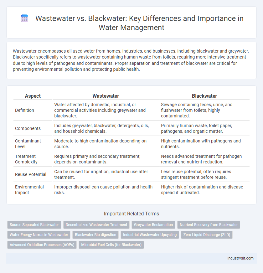 Wastewater vs. Blackwater: Key Differences and Importance in Water Management