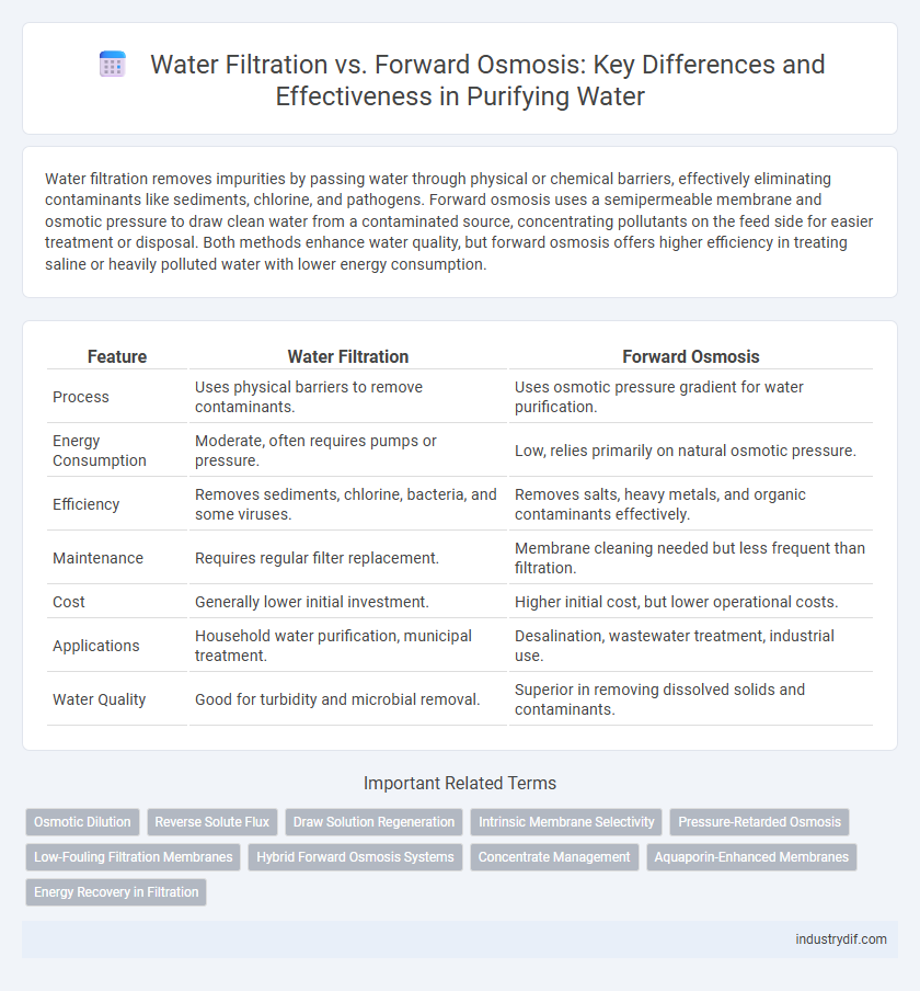 Water Filtration vs. Forward Osmosis: Key Differences and Effectiveness in Purifying Water