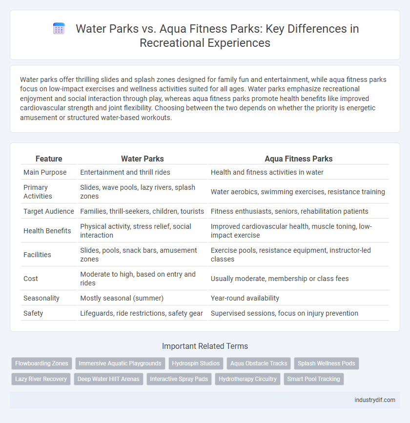 Water Parks vs. Aqua Fitness Parks: Key Differences in Recreational Experiences