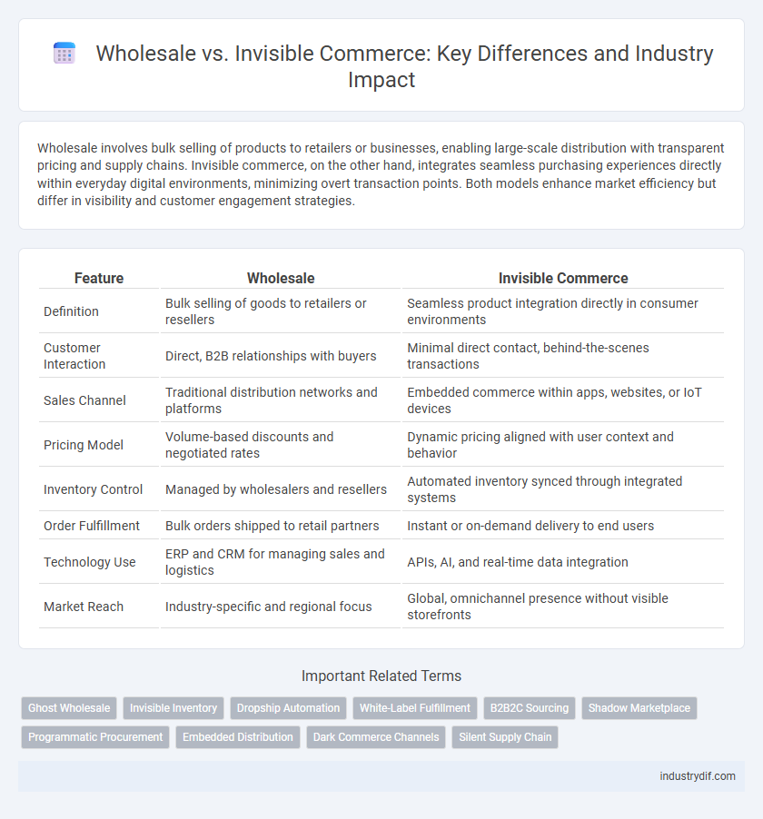 Wholesale vs. Invisible Commerce: Key Differences and Industry Impact