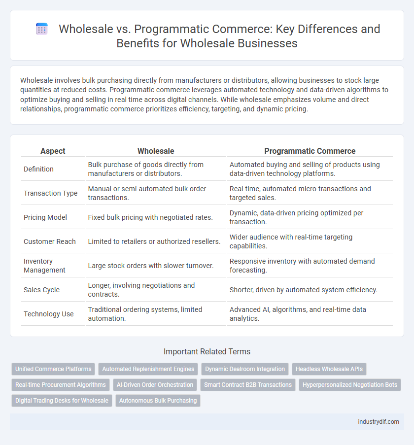 Wholesale vs. Programmatic Commerce: Key Differences and Benefits for Wholesale Businesses
