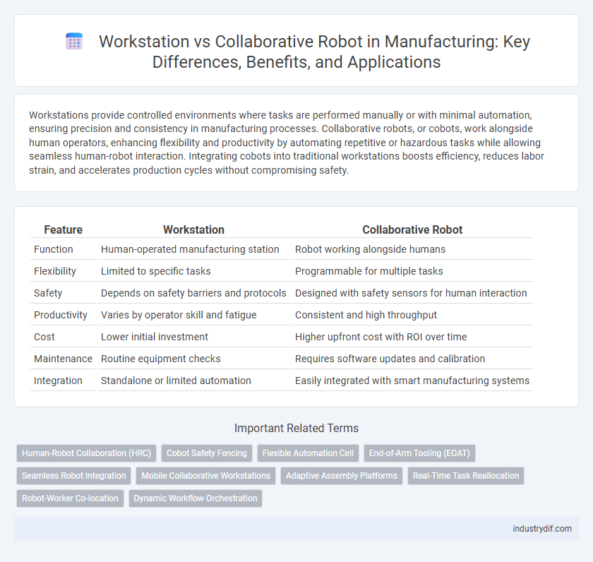 Workstation vs Collaborative Robot in Manufacturing: Key Differences, Benefits, and Applications