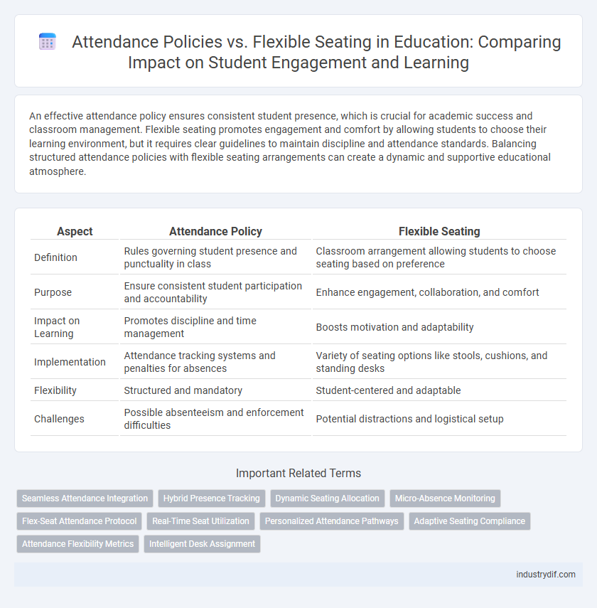 Attendance Policies vs. Flexible Seating in Education: Comparing Impact on Student Engagement and Learning