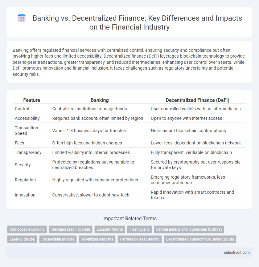 Banking vs. Decentralized Finance: Key Differences and Impacts on the Financial Industry