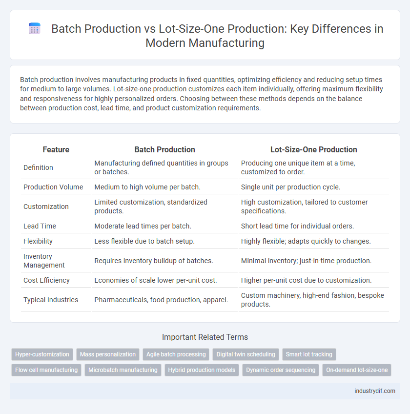 Batch Production vs Lot-Size-One Production: Key Differences in Modern Manufacturing