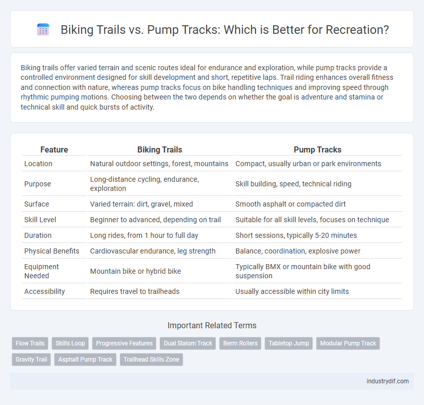 Biking Trails vs. Pump Tracks: Which is Better for Recreation?
