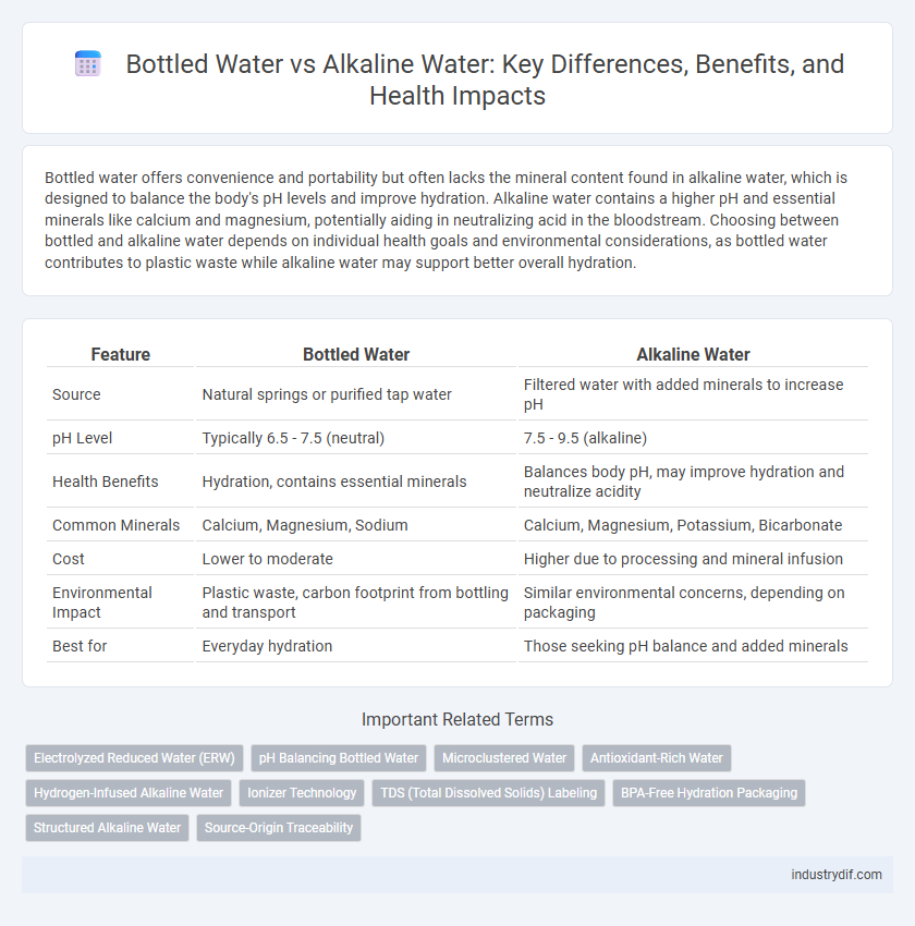 Bottled Water vs Alkaline Water: Key Differences, Benefits, and Health Impacts