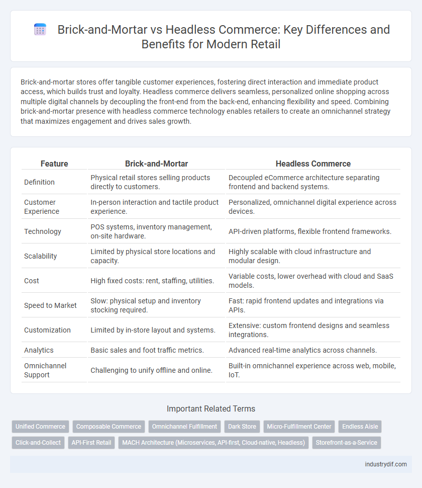 Brick-and-Mortar vs Headless Commerce: Key Differences and Benefits for Modern Retail