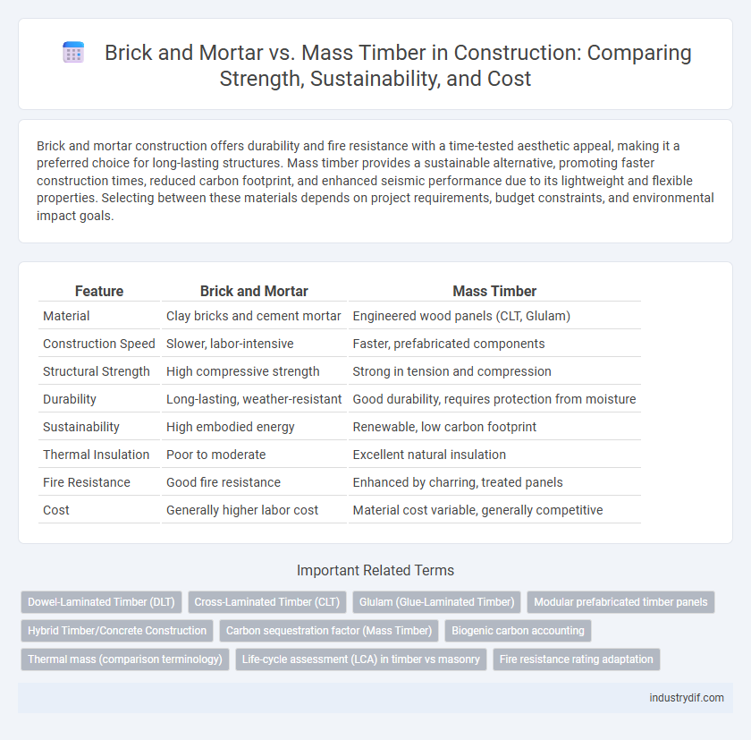 Brick and Mortar vs. Mass Timber in Construction: Comparing Strength, Sustainability, and Cost