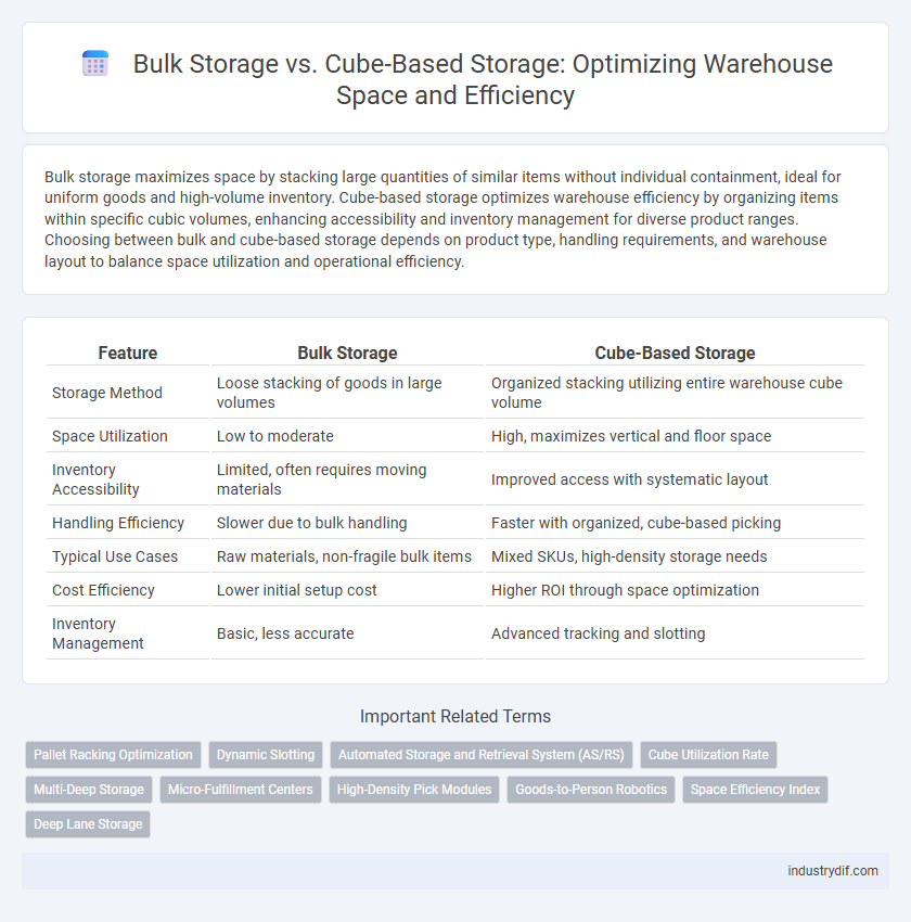 Bulk Storage vs. Cube-Based Storage: Optimizing Warehouse Space and Efficiency