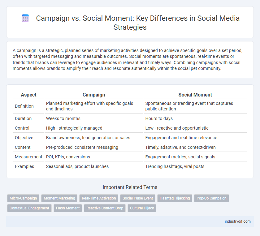 Campaign vs. Social Moment: Key Differences in Social Media Strategies