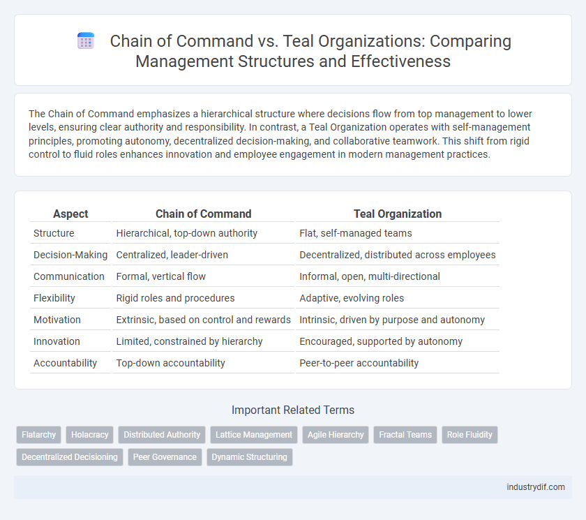 Chain of Command vs. Teal Organizations: Comparing Management Structures and Effectiveness