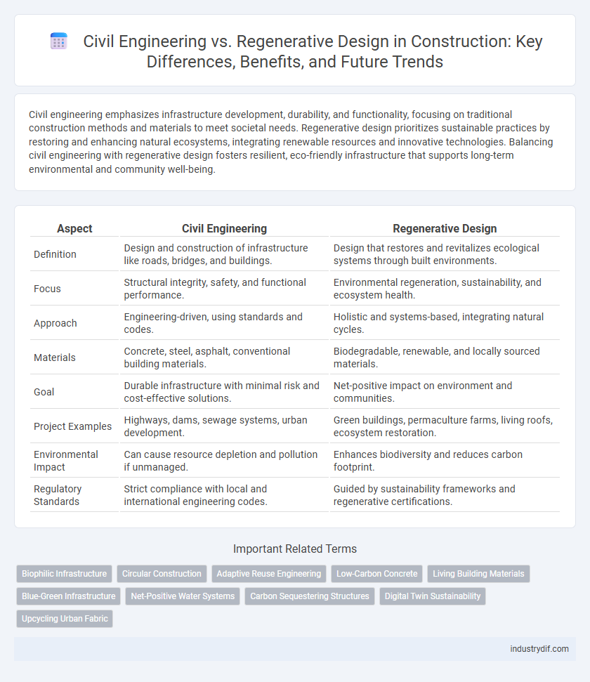 Civil Engineering vs. Regenerative Design in Construction: Key Differences, Benefits, and Future Trends