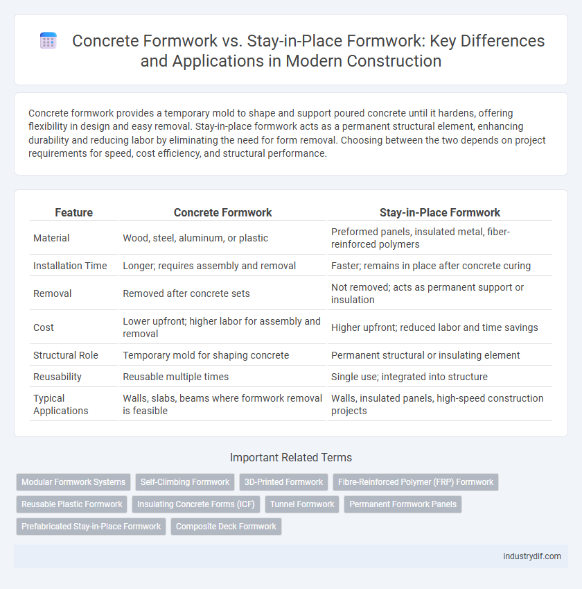 Concrete Formwork vs. Stay-in-Place Formwork: Key Differences and Applications in Modern Construction