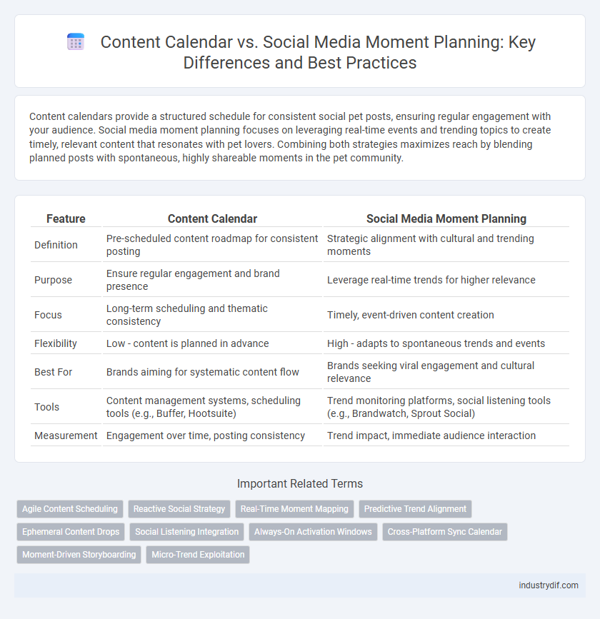 Content Calendar vs. Social Media Moment Planning: Key Differences and Best Practices