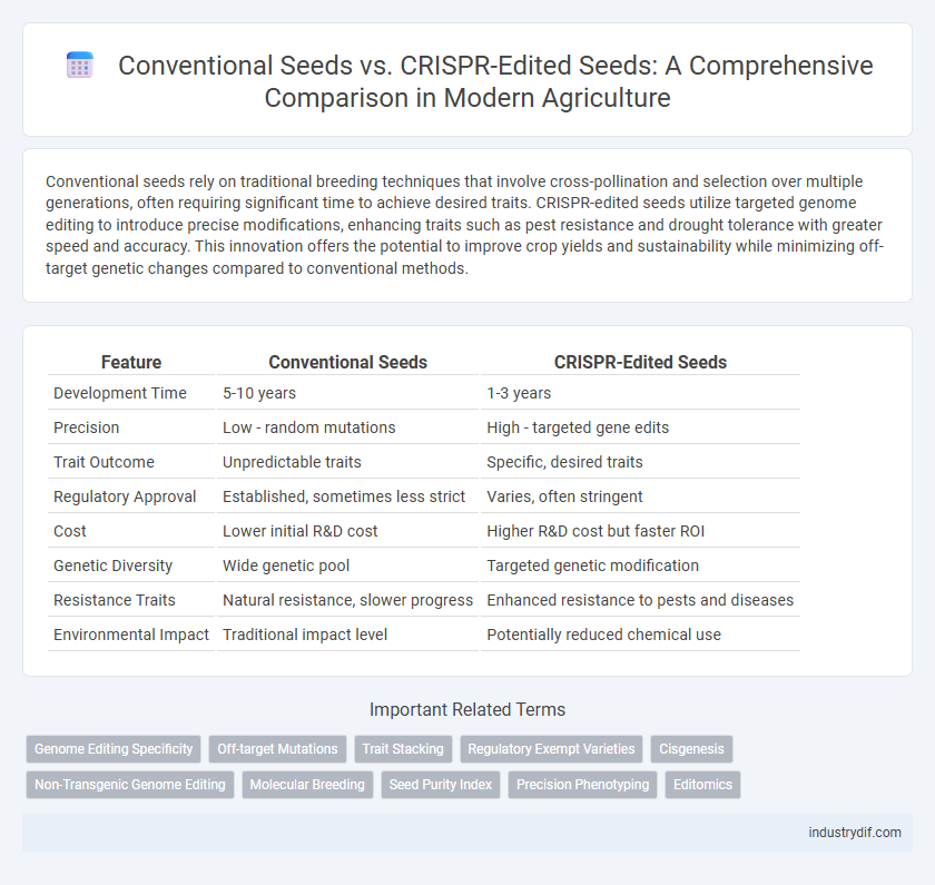 Conventional Seeds vs. CRISPR-Edited Seeds: A Comprehensive Comparison in Modern Agriculture