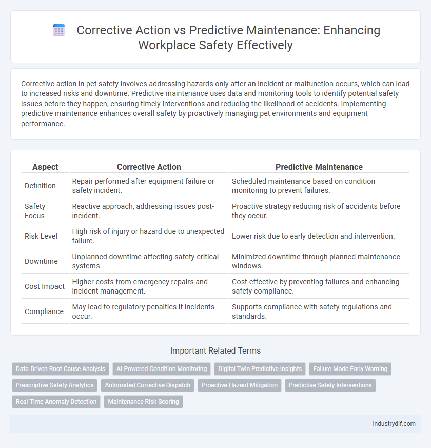 Corrective Action vs Predictive Maintenance: Enhancing Workplace Safety Effectively