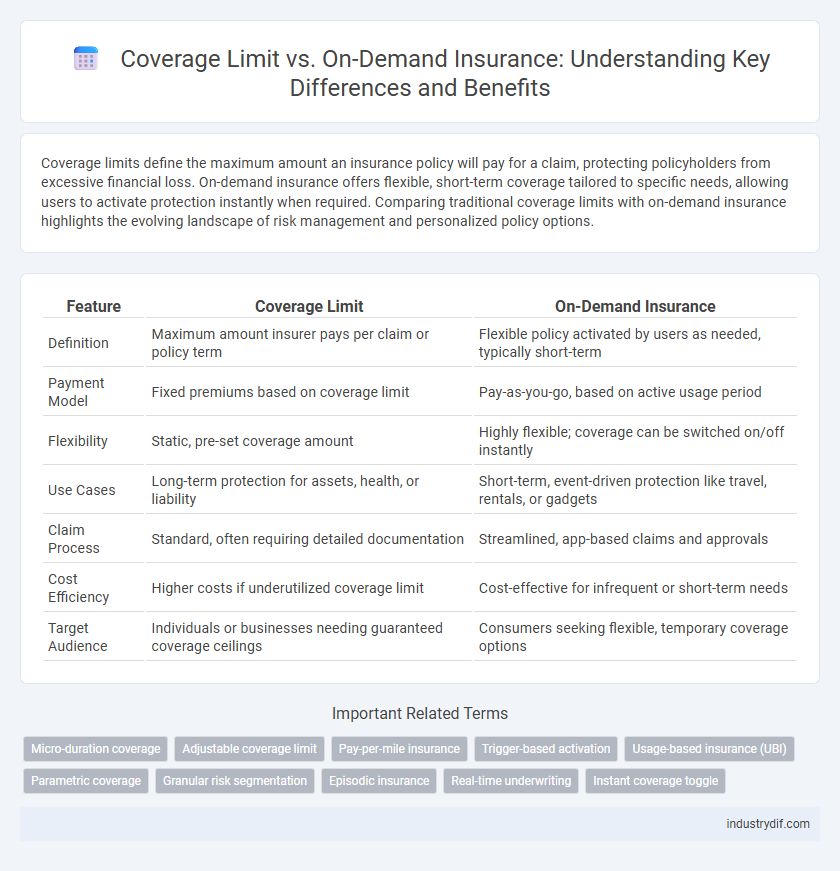 Coverage Limit vs. On-Demand Insurance: Understanding Key Differences and Benefits