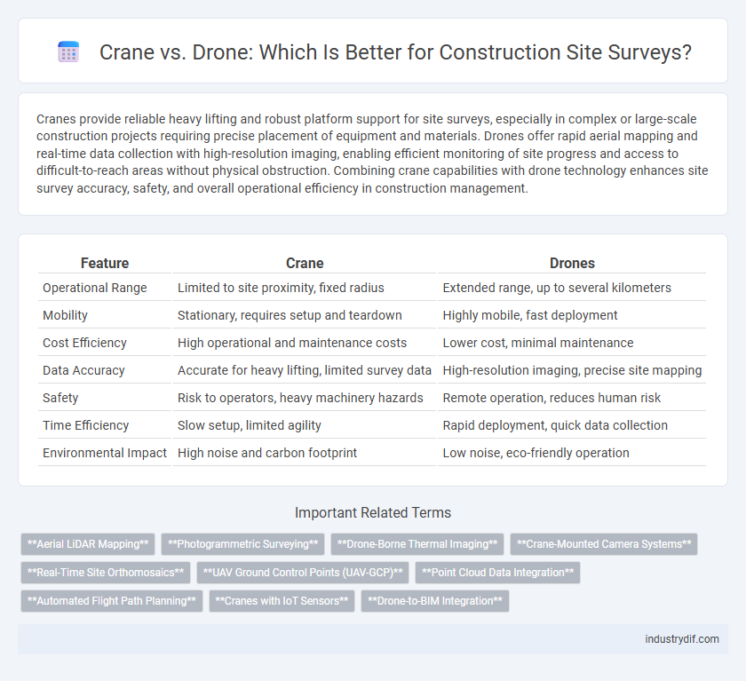 Crane vs. Drone: Which Is Better for Construction Site Surveys?