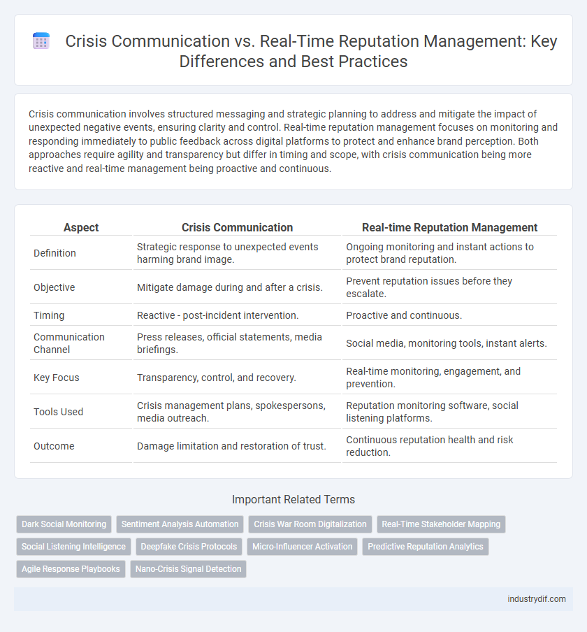 Crisis Communication vs. Real-Time Reputation Management: Key Differences and Best Practices