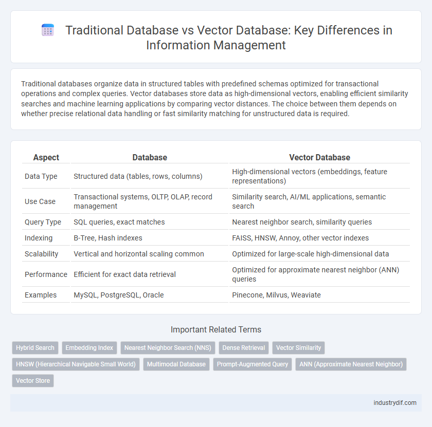 Traditional Database vs Vector Database: Key Differences in Information Management