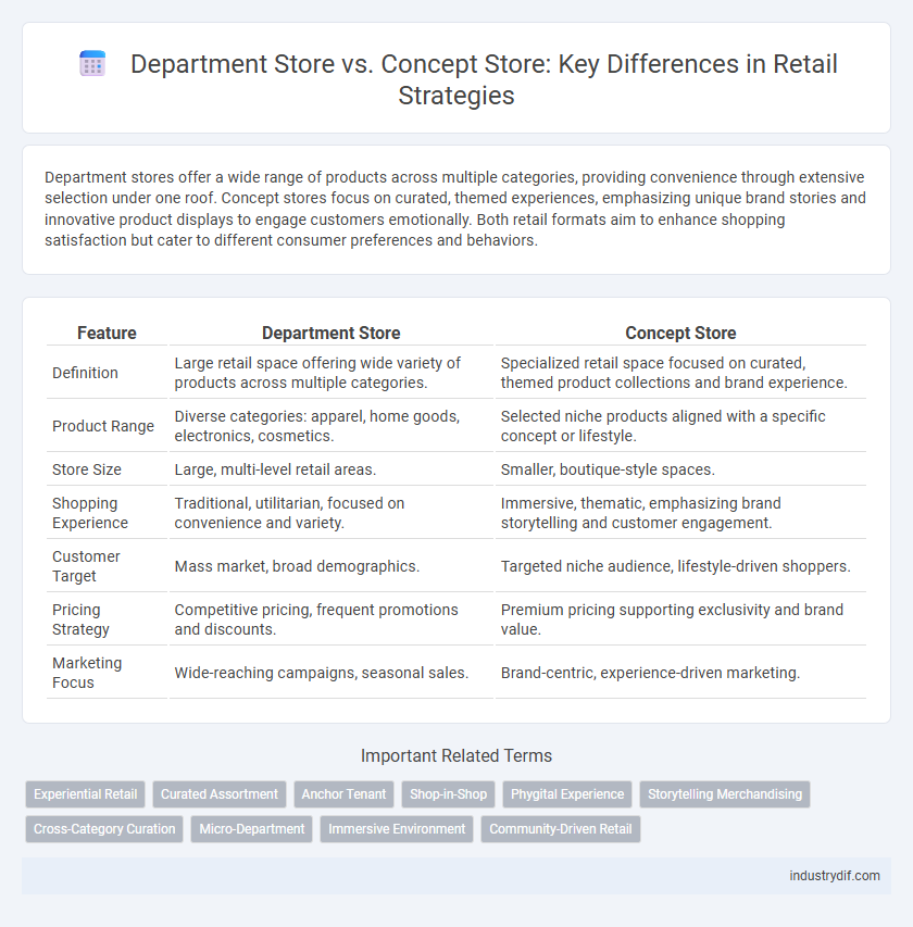 Department Store vs. Concept Store: Key Differences in Retail Strategies