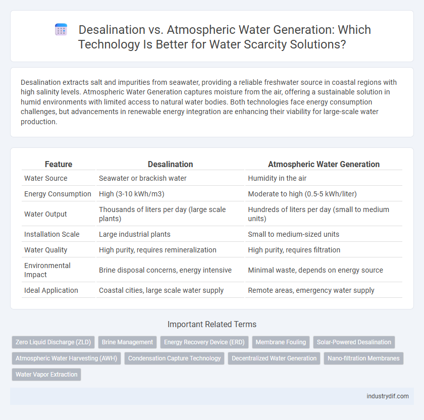 Desalination vs. Atmospheric Water Generation: Which Technology Is Better for Water Scarcity Solutions?