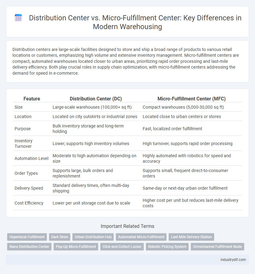 Distribution Center vs. Micro-Fulfillment Center: Key Differences in Modern Warehousing