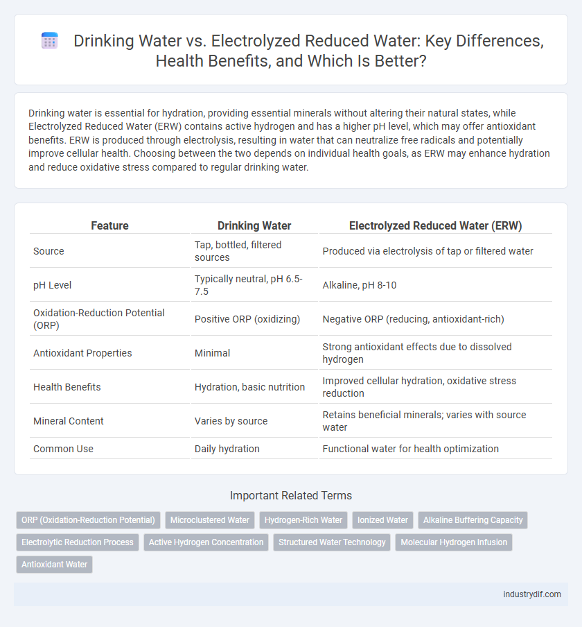 Drinking Water vs. Electrolyzed Reduced Water: Key Differences, Health Benefits, and Which Is Better?