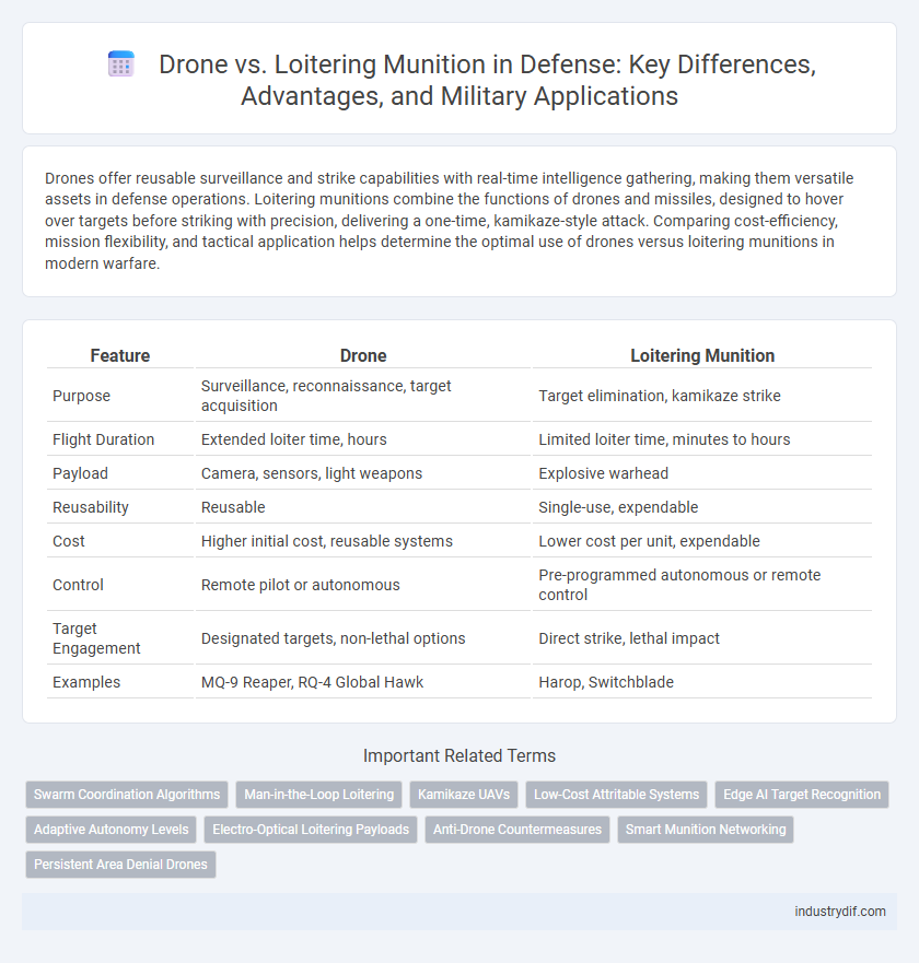 Drone vs. Loitering Munition in Defense: Key Differences, Advantages, and Military Applications