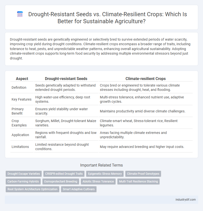 Drought-Resistant Seeds vs. Climate-Resilient Crops: Which Is Better for Sustainable Agriculture?