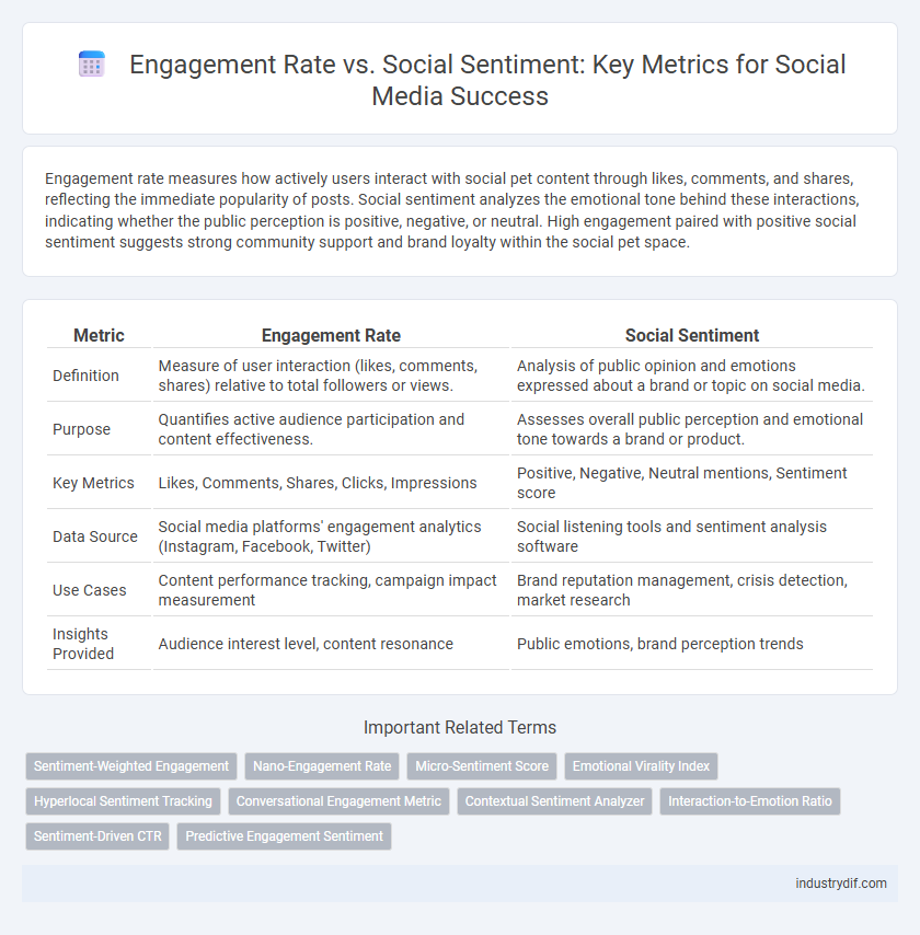 Engagement Rate vs. Social Sentiment: Key Metrics for Social Media Success