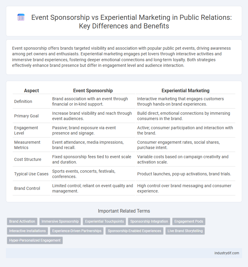 Event Sponsorship vs Experiential Marketing in Public Relations: Key Differences and Benefits
