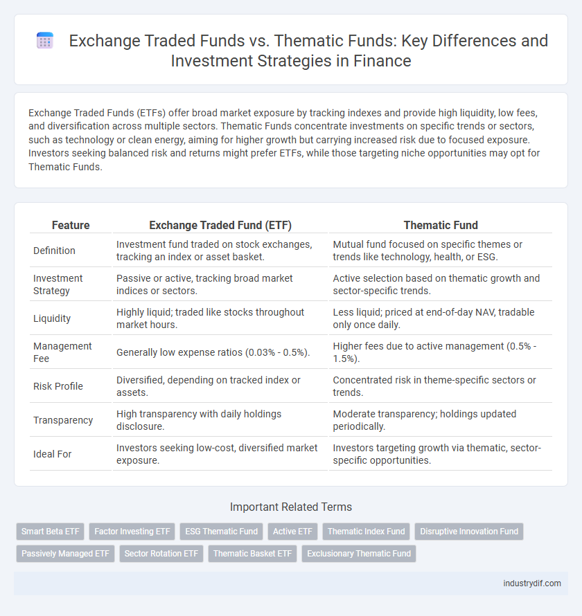 Exchange Traded Funds vs. Thematic Funds: Key Differences and Investment Strategies in Finance