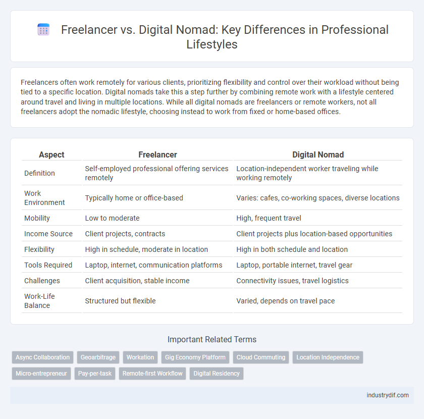 Freelancer vs. Digital Nomad: Key Differences in Professional Lifestyles
