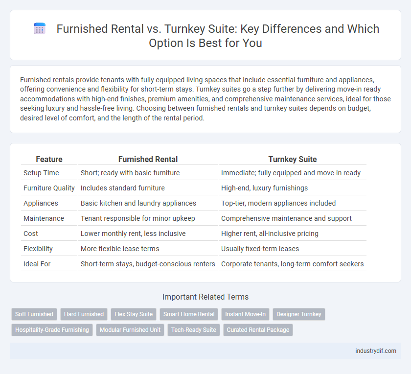 Furnished Rental vs. Turnkey Suite: Key Differences and Which Option Is Best for You