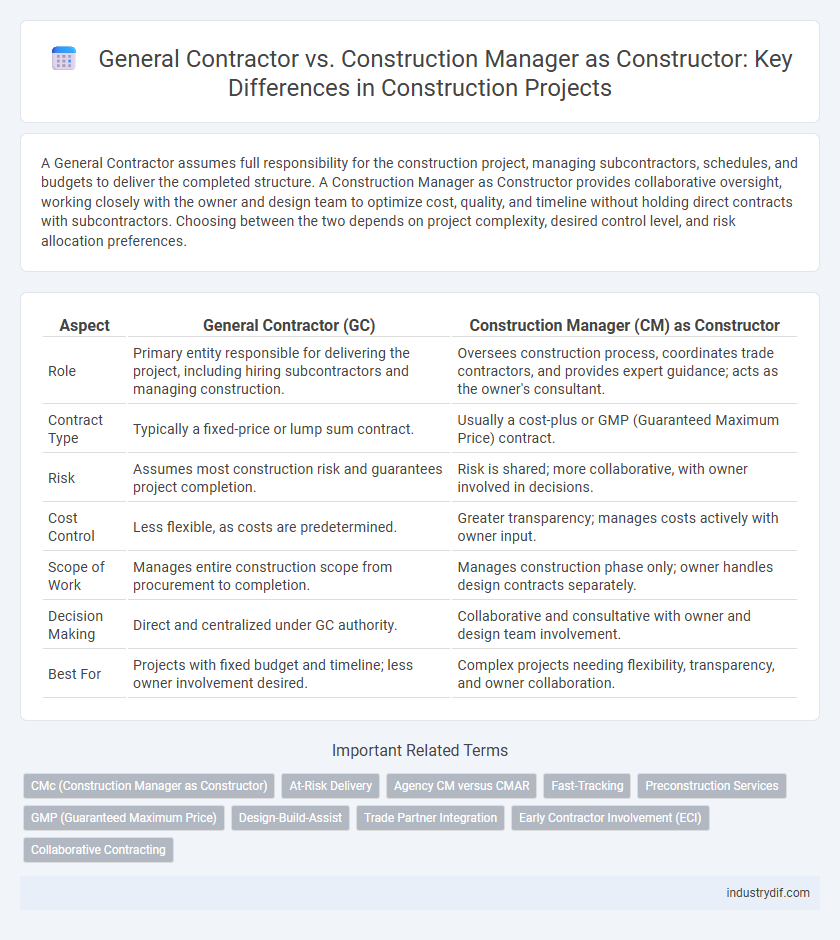 General Contractor vs. Construction Manager as Constructor: Key Differences in Construction Projects